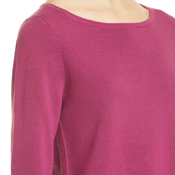Eileen Fisher Silk OrganicCotton Interlock Sweater - Picture 3 of 10